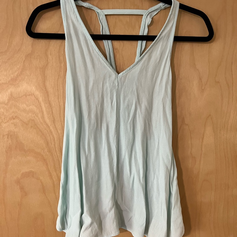 Open back tank top
